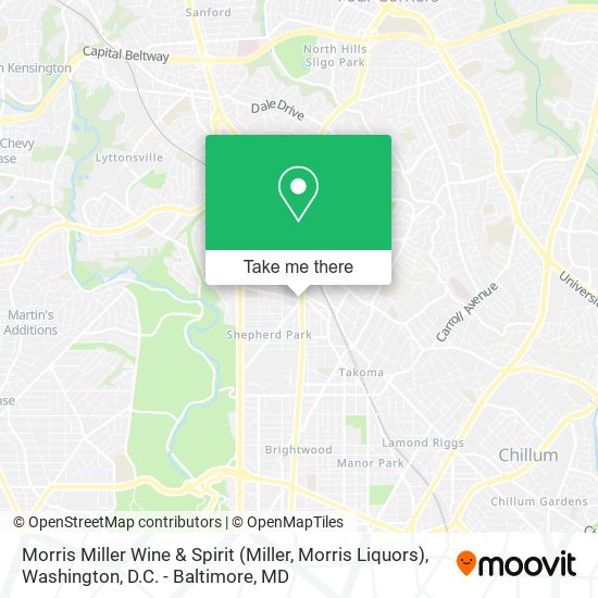 Mapa de Morris Miller Wine & Spirit (Miller, Morris Liquors)