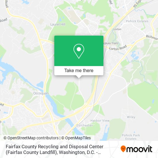 Fairfax County Recycling and Disposal Center (Fairfax County Landfill) map