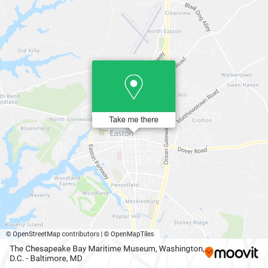 The Chesapeake Bay Maritime Museum map