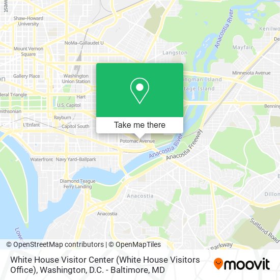 White House Visitor Center (White House Visitors Office) map