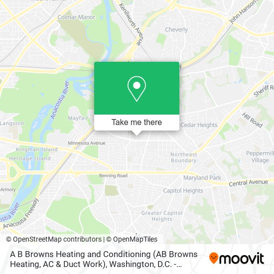 A B Browns Heating and Conditioning (AB Browns Heating, AC & Duct Work) map