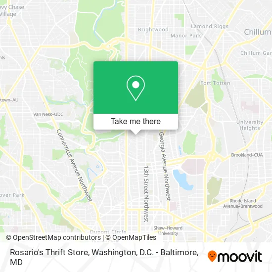 Rosario's Thrift Store map