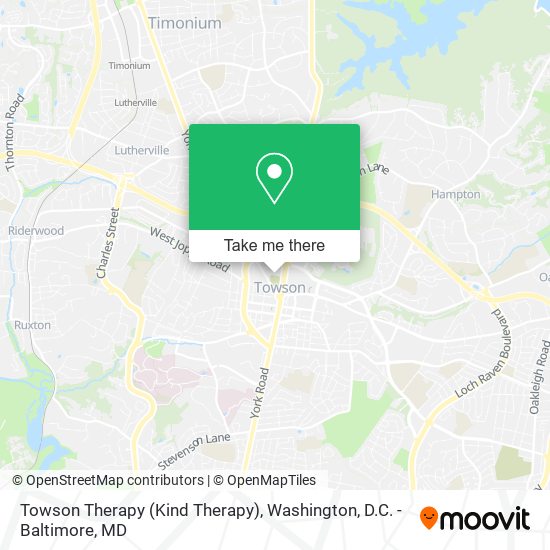 Mapa de Towson Therapy (Kind Therapy)