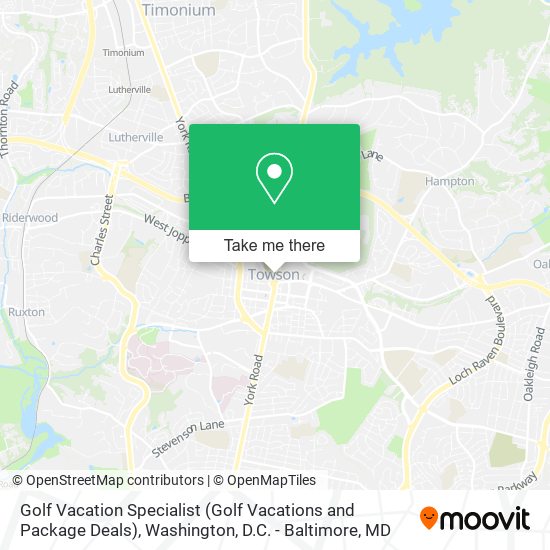 Golf Vacation Specialist (Golf Vacations and Package Deals) map