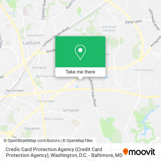 Credic Card Protection Agency map
