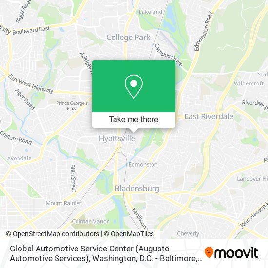 Mapa de Global Automotive Service Center (Augusto Automotive Services)