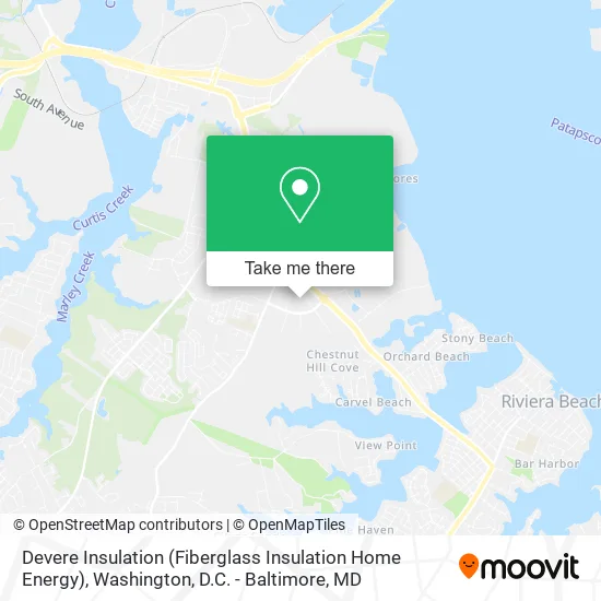 Mapa de Devere Insulation (Fiberglass Insulation Home Energy)