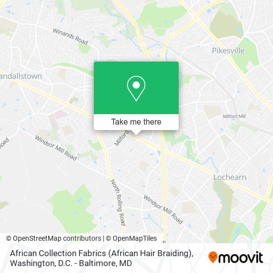 African Collection Fabrics (African Hair Braiding) map