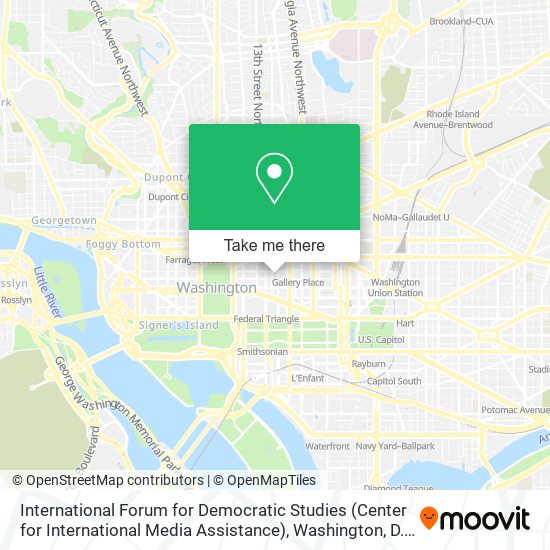 Mapa de International Forum for Democratic Studies (Center for International Media Assistance)