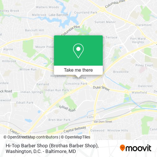 Hi-Top Barber Shop (Brothas Barber Shop) map