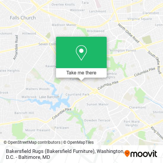 Mapa de Bakersfield Rugs (Bakersfield Furniture)