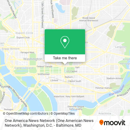 Mapa de One America News Network