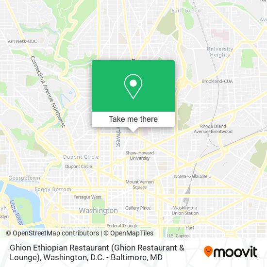 Ghion Ethiopian Restaurant (Ghion Restaurant & Lounge) map