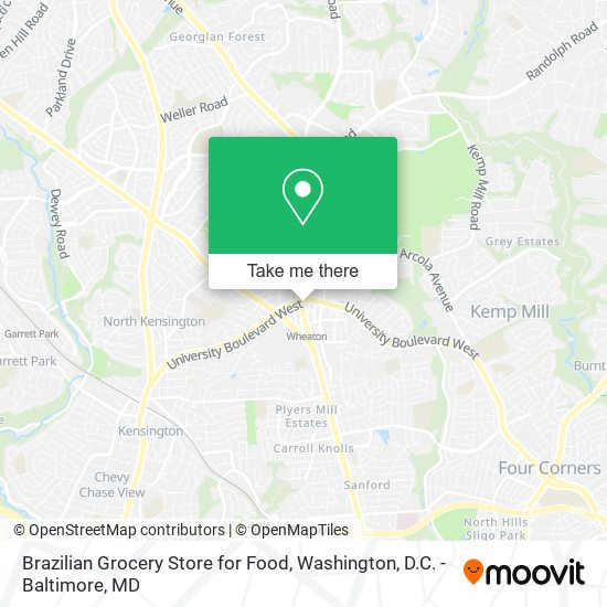 Mapa de Brazilian Grocery Store for Food
