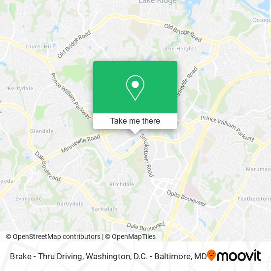 Brake - Thru Driving map