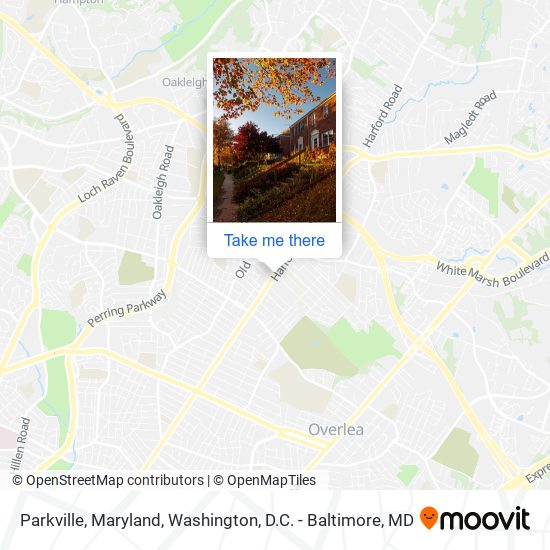 Mapa de Parkville, Maryland