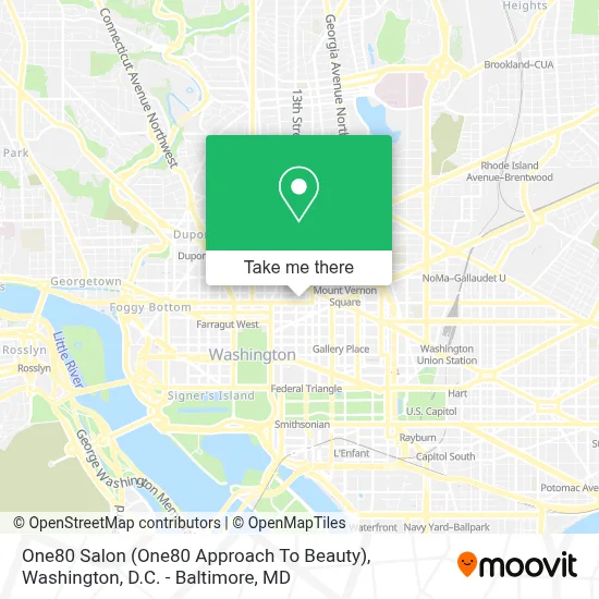 One80 Salon (One80 Approach To Beauty) map