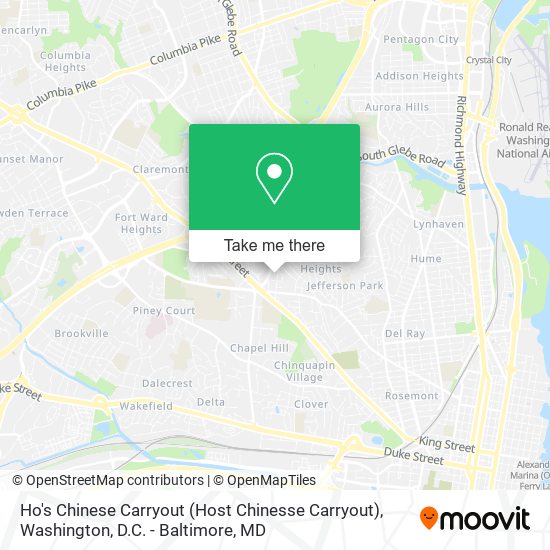 Ho's Chinese Carryout (Host Chinesse Carryout) map