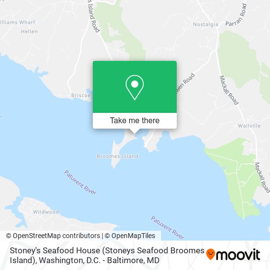 Stoney's Seafood House (Stoneys Seafood Broomes Island) map