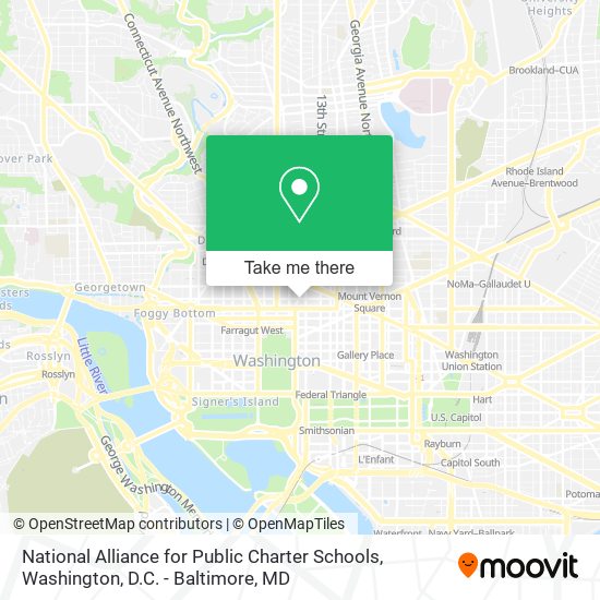 Mapa de National Alliance for Public Charter Schools