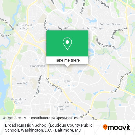 Broad Run High School (Loudoun County Public School) map