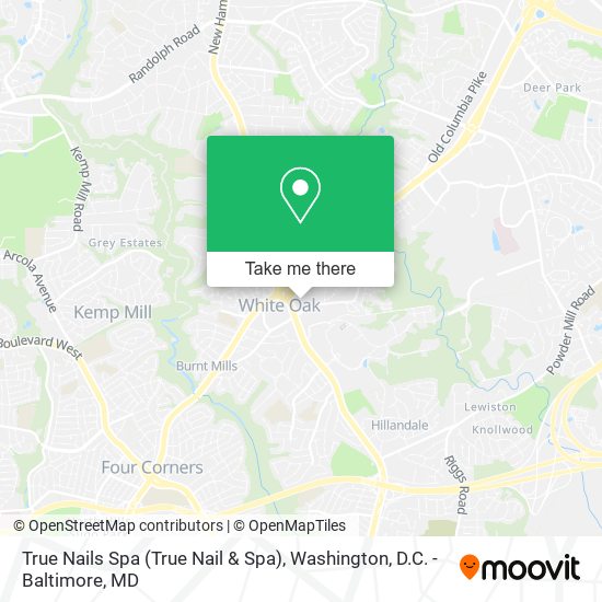 Mapa de True Nails Spa (True Nail & Spa)