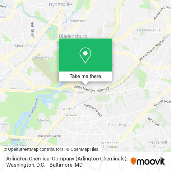 Mapa de Arlington Chemical Company (Arlington Chemicals)