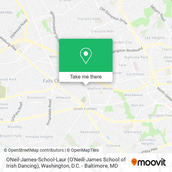 Mapa de ONeil-James-School-Laur (O'Neill-James School of Irish Dancing)