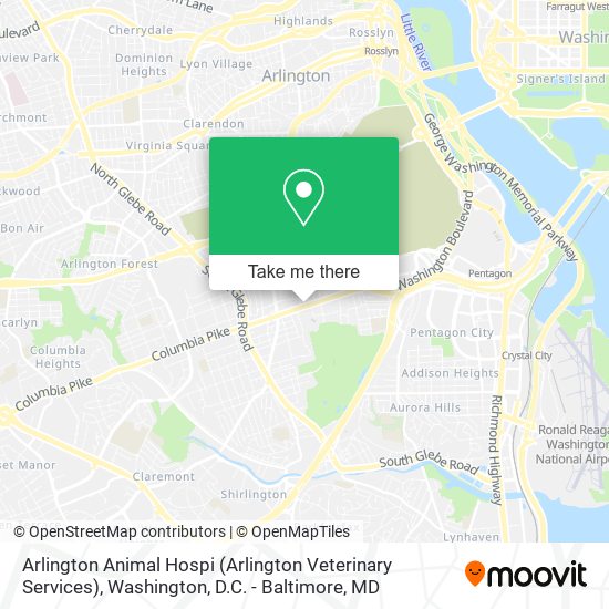 Arlington Animal Hospi (Arlington Veterinary Services) map