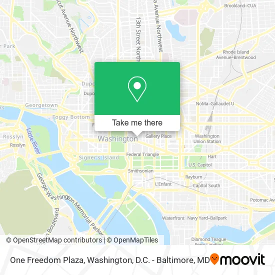 Mapa de One Freedom Plaza