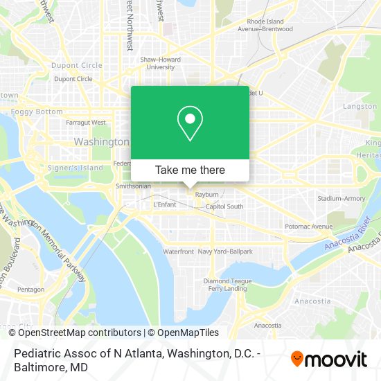 Mapa de Pediatric Assoc of N Atlanta