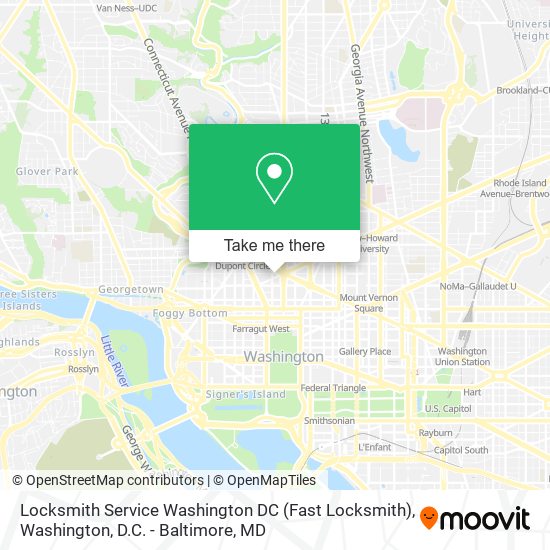 Locksmith Service Washington DC (Fast Locksmith) map