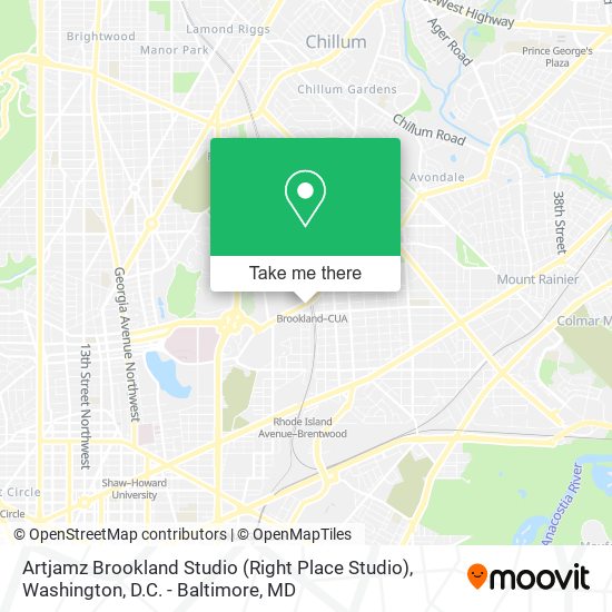 Mapa de Artjamz Brookland Studio (Right Place Studio)