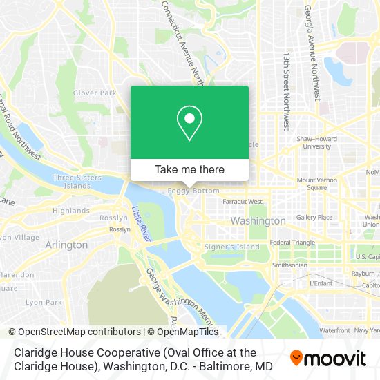 Mapa de Claridge House Cooperative (Oval Office at the Claridge House)