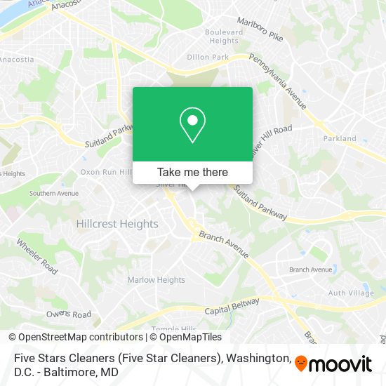 Mapa de Five Stars Cleaners (Five Star Cleaners)