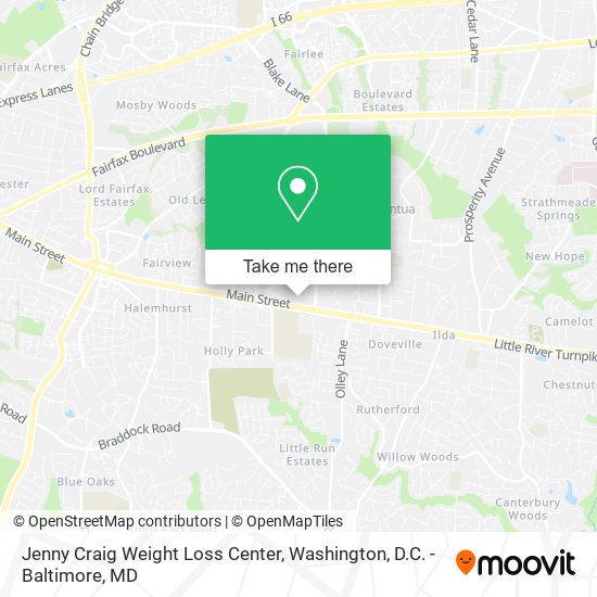 Jenny Craig Weight Loss Center map