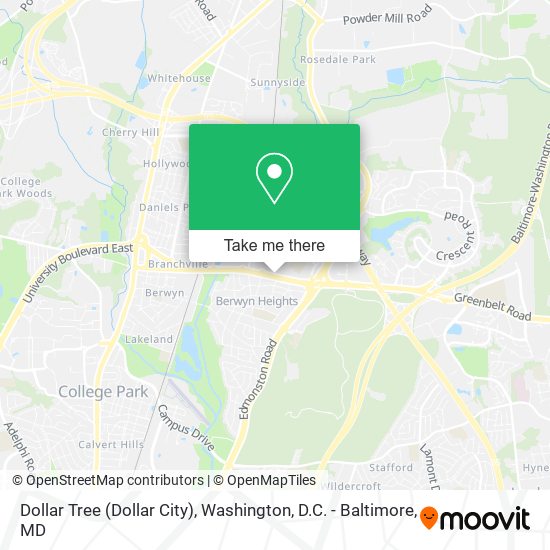 Mapa de Dollar Tree (Dollar City)