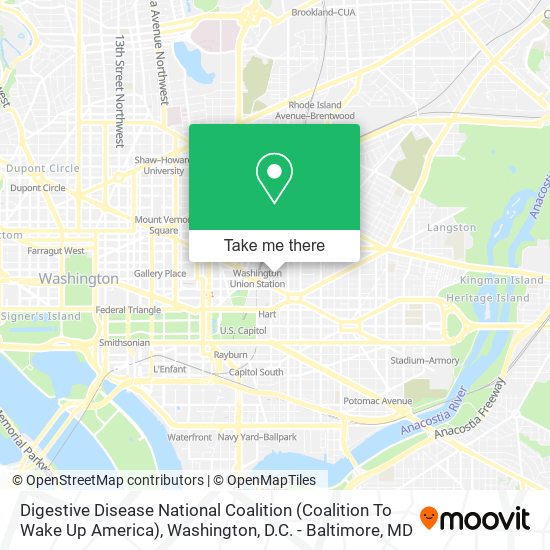 Digestive Disease National Coalition (Coalition To Wake Up America) map