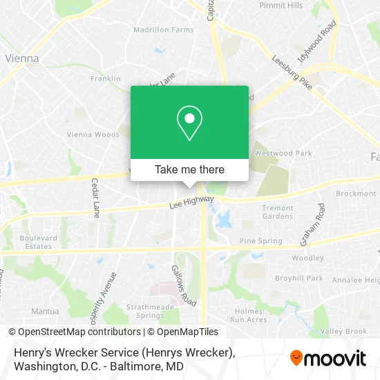Mapa de Henry's Wrecker Service (Henrys Wrecker)