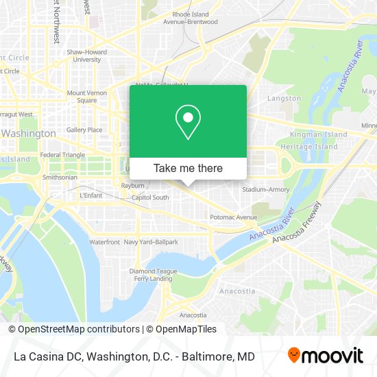 La Casina DC map