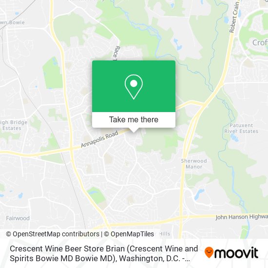 Mapa de Crescent Wine Beer Store Brian (Crescent Wine and Spirits Bowie MD Bowie MD)