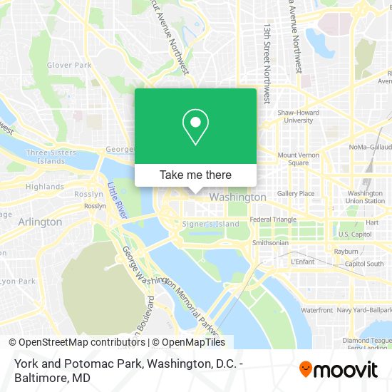 York and Potomac Park map