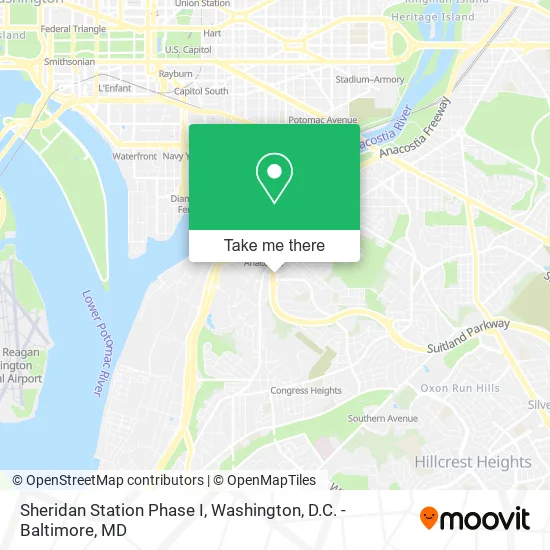 Mapa de Sheridan Station Phase I