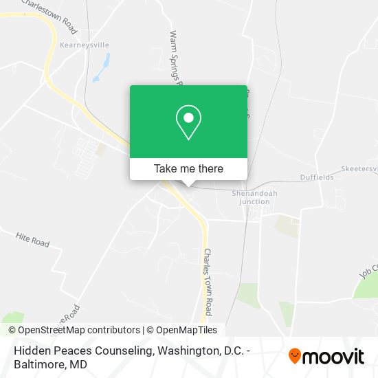 Hidden Peaces Counseling map