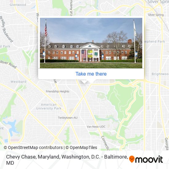 Mapa de Chevy Chase, Maryland