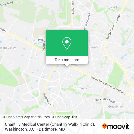 Mapa de Chantilly Medical Center (Chantilly Walk-in Clinic)