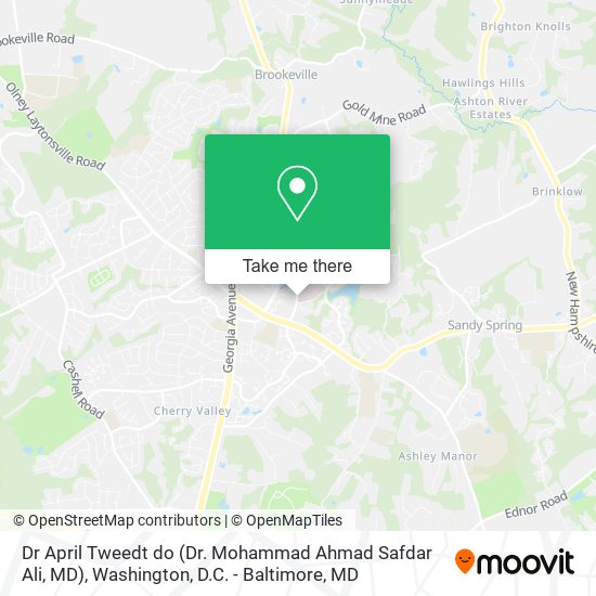 Dr April Tweedt do (Dr. Mohammad Ahmad Safdar Ali, MD) map