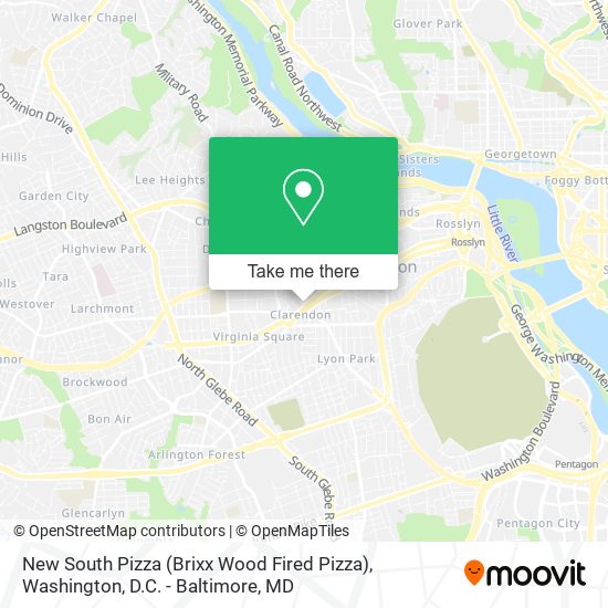 New South Pizza (Brixx Wood Fired Pizza) map