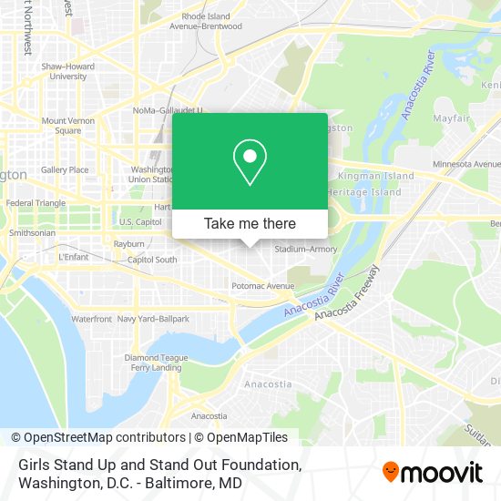 Girls Stand Up and Stand Out Foundation map