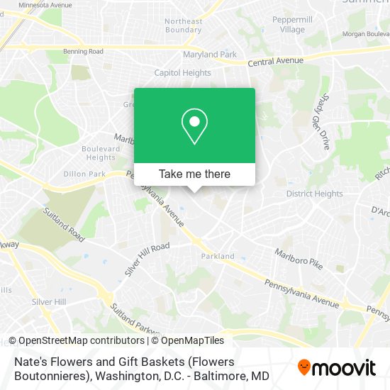 Nate's Flowers and Gift Baskets (Flowers Boutonnieres) map